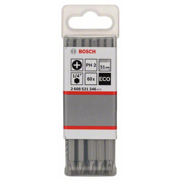 Набор бит BOSCH из 60 штук PH2 51мм   2.608.521.246