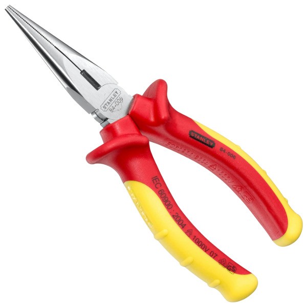 Плоскогубцы STANLEY MAXSTEEL VDE 1000V с удлиненными губками 160мм     0-84-006