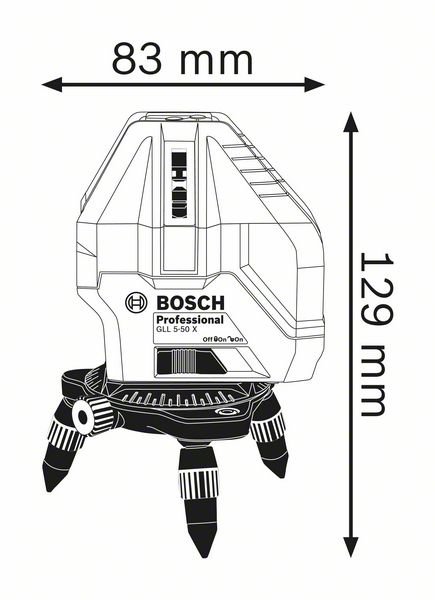 Лазерный уровень BOSCH GLL 5-50X     0.601.063.N00