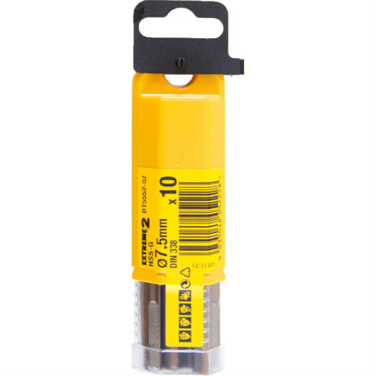 Сверло DEWALT по металлу. 7,5*109 (10 штук в упаковке)   DT 5462