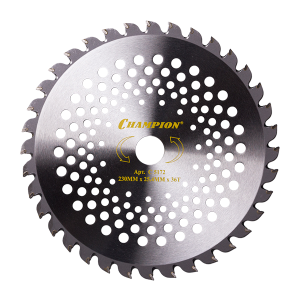 Нож CHAMPION для триммера 36 зубчатый d=230*25.4mm  твердосплавные зубцы   C5172