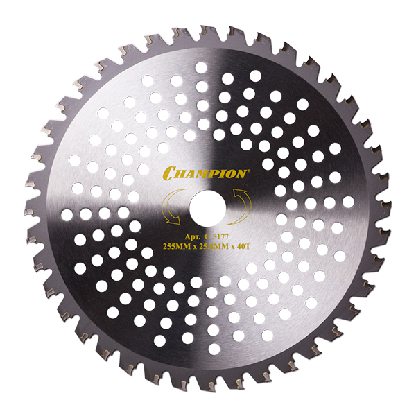 Нож CHAMPION для триммера 40 зубчатый d=255*25.4mm  твердосплавные зубцы   C5177