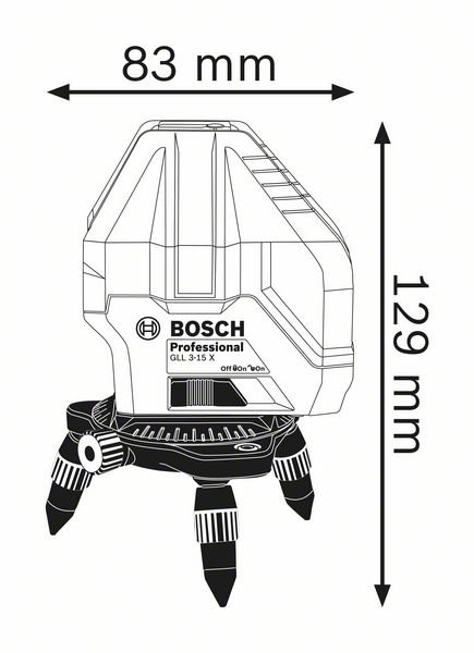 Лазерный уровень BOSCH GLL 3-15X     0.601.063.M00