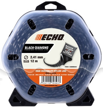 Леска ECHO Black Diamond Line 2.4mm*12 m         340095004