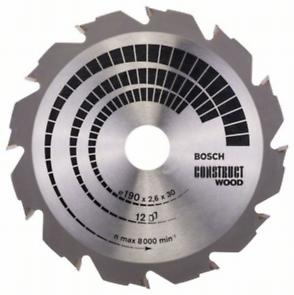 Диск п/п BOSCH 190*30*12 Construct Wood     2.608.640.633