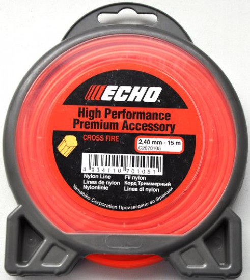 Леска ECHO Cross Fire Line 2.4mm*15 m       C2070105