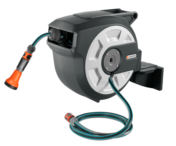 Катушка со шлангом настенная автоматическая Gardena "Домашнее садоводство" 15 м     18402-20.000.00