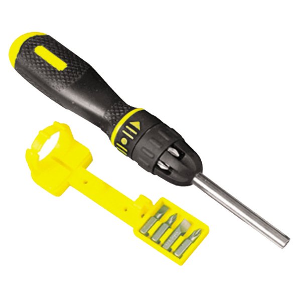 Отвертка STANLEY MULTIBITс храповым механизмом с 10-тью вставками     0-68-010