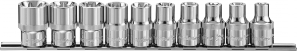 Набор торцевых головок OMBRA "TORX" 1/2"DR на держателе, E8-E24 10 предметов   912610