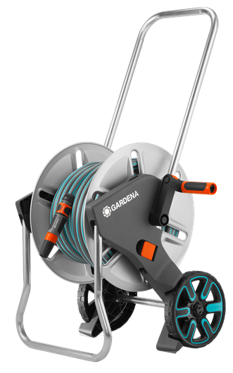 Тележка Gardena AquaRoll M со шлангом металлическая + комплект для полива    18542-20.000.00