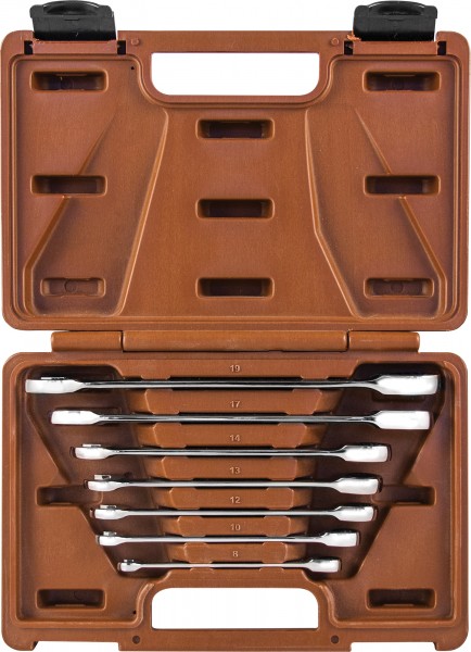 Набор комбинир. трещеточных ключей OMBRA "SNAP GEAR" (7 пр.)   935007