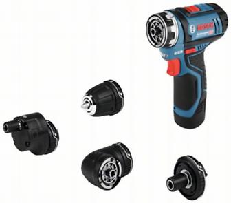 Дрель аккумуляторная BOSCH GSR 12 V-15 FC + насадки     0.601.9F6.000