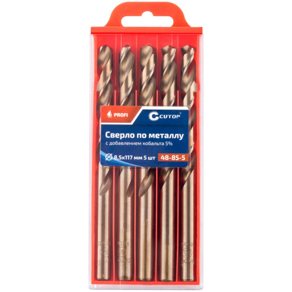 Сверло Cutop Profi 8,5*117 по металлу 5 шт   48-85-5