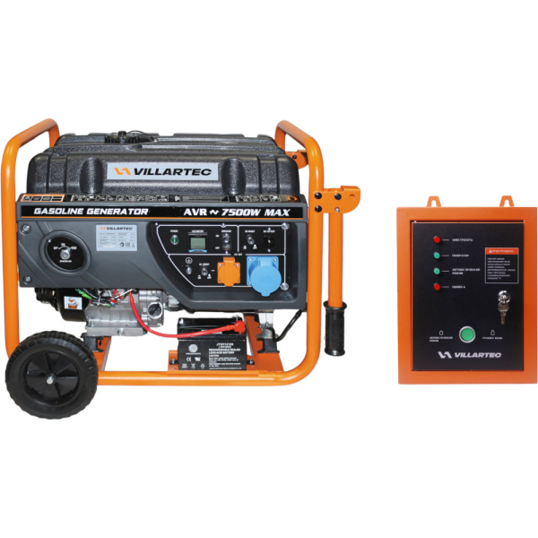 Электростанция VILLARTEC GG8300ЕВС бензиновая и блок автоматики