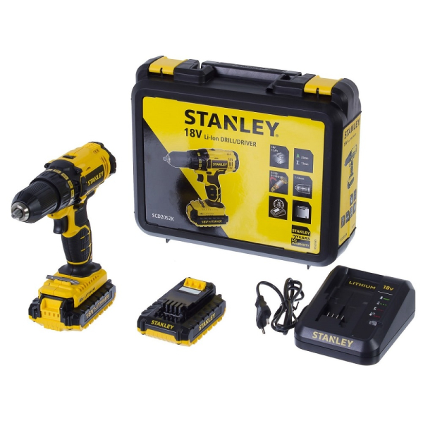 Дрель аккумуляторная STANLEY SCD 20 S2K