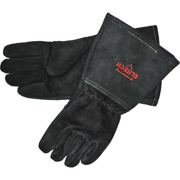 Краги сварщика ELITECH черные   0606.015800