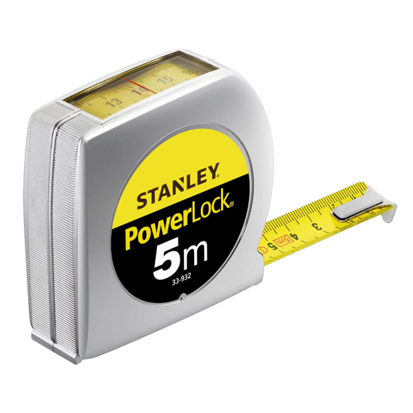 Рулетка STANLEY POWERLOCK измерительная c окном 5 м    0-33-932