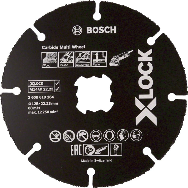Диск абразивный BOSCH X-LOCK 125*1,0*22.2 по дереву     2.608.619.284