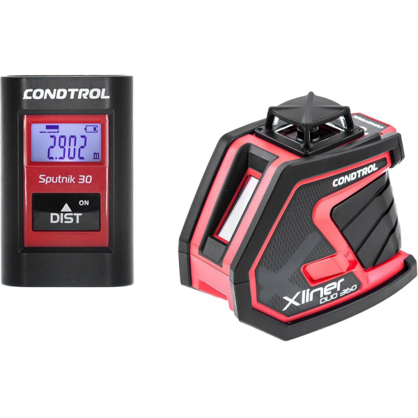 Лазерный уровень CONDTROL XLiner Duo 360 + дальномер Sputnik 30   1-2-173