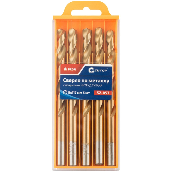 Сверло Cutop Profi 8*117 по металлу 5 шт   52-453