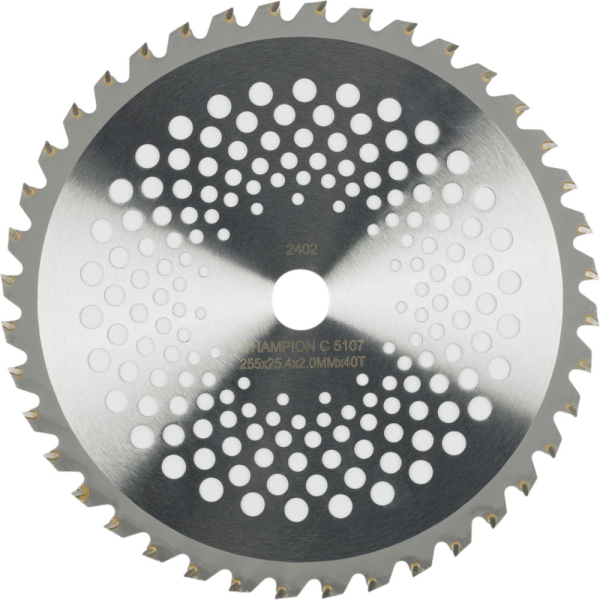 Нож CHAMPION для триммера 40 зубчатый d=255*25.4mm  твердосплавные зубцы   C5107