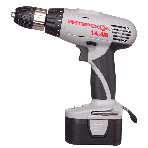 Дрель аккумуляторная Интерскол ДА-13/14,4 ЭР кейс