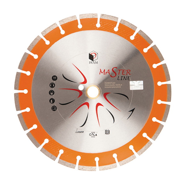 Диск алмазный DIAM MASTERLINE универсал 400*25.4 мм сегмент