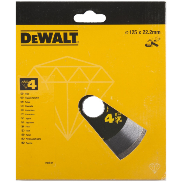 Диск алмазный DEWALT DT 3736 125*22,2 мм сплошной