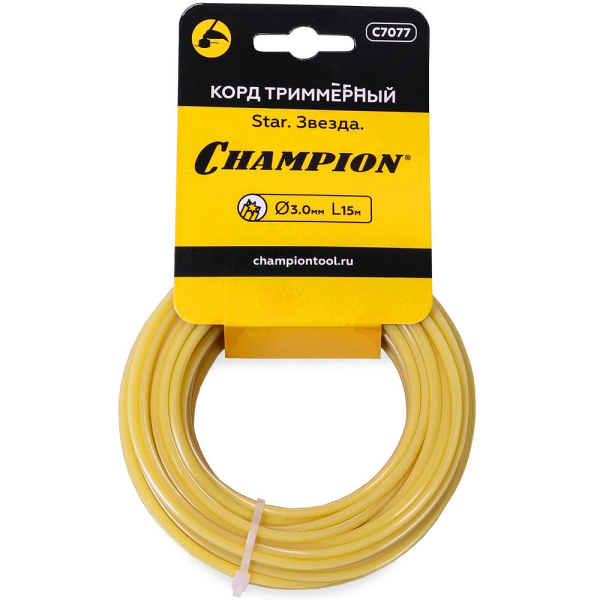 Леска CHAMPION Star 3.0мм*15м (звезда) в мотке   C7077