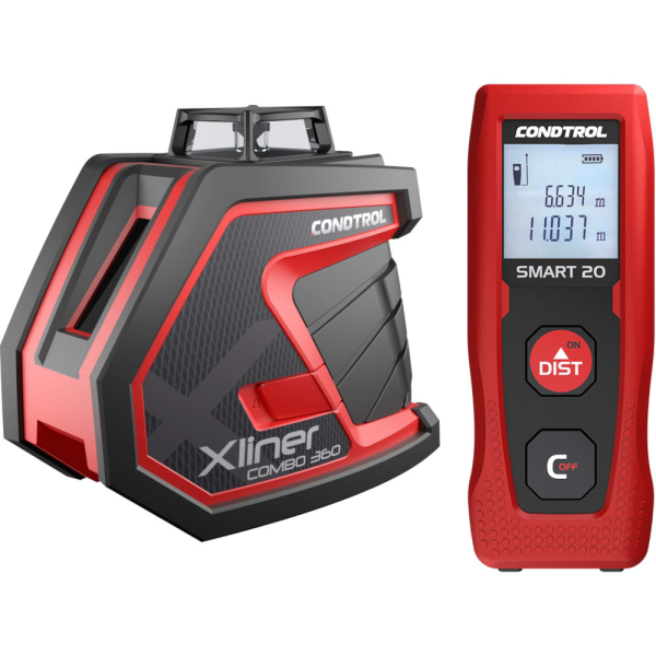 Лазерный уровень CONDTROL XLiner Combo 360 + дальномер Smart 20   1-2-158.