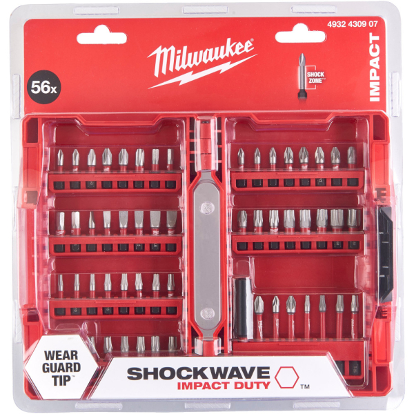 Набор бит Milwaukee SHOCKWAVE 56шт GEN III