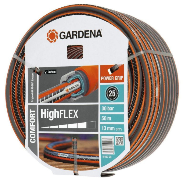 Шланг Gardena HighFlex 13 мм 1/2" 50 м в бухте    18069-22.000.00