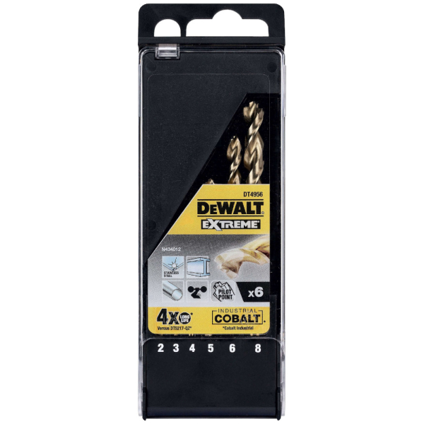 Набор сверл DEWALT DT 4956 по металлу из 6 штук