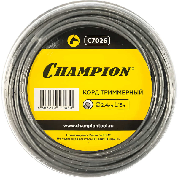 Леска CHAMPION Round Pro 2,4*15 м   C7026