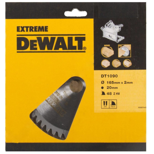 Диск п/п DEWALT DT 1090   165*20*48