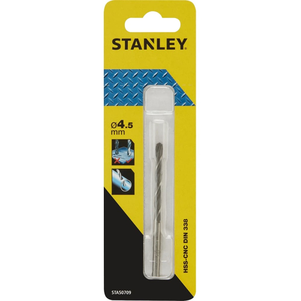 Сверло STANLEY по металлу HSS-G CROWN  4,5*80   STA50709
