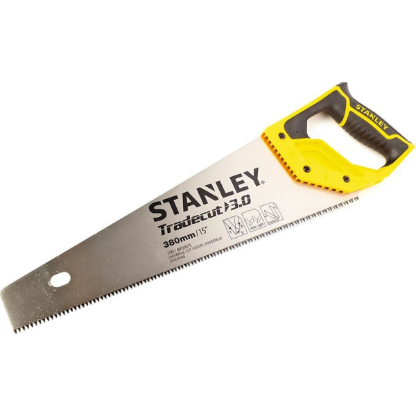 Ножовка STANLEY TRADECUT по дереву с закаленным зубом 7х380мм     STHT20348-1
