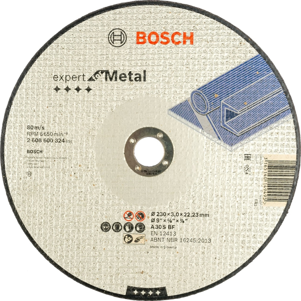 Диск абразивный BOSCH 230*22*3,0 металл     2.608.600.324