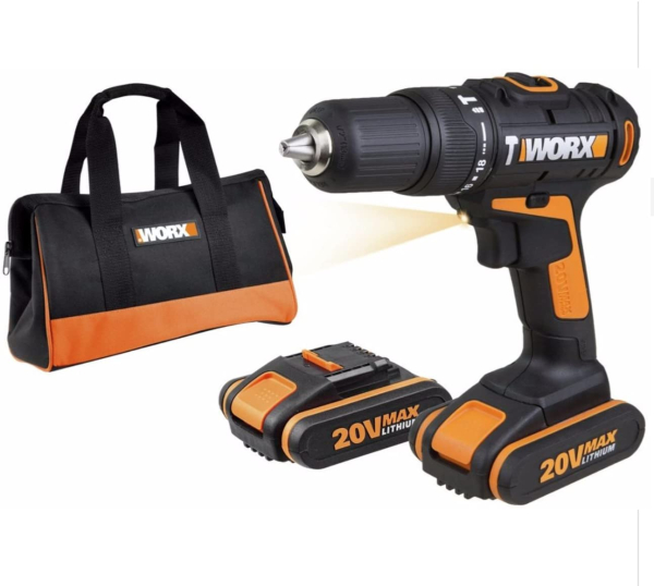 Дрель аккумуляторная WORX WX371.3  20V 1,5Ач сумка