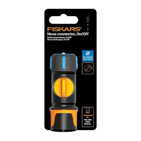 Коннектор Fiskars 1/2"-5/8" ВКЛ/ВЫКЛ   1027086