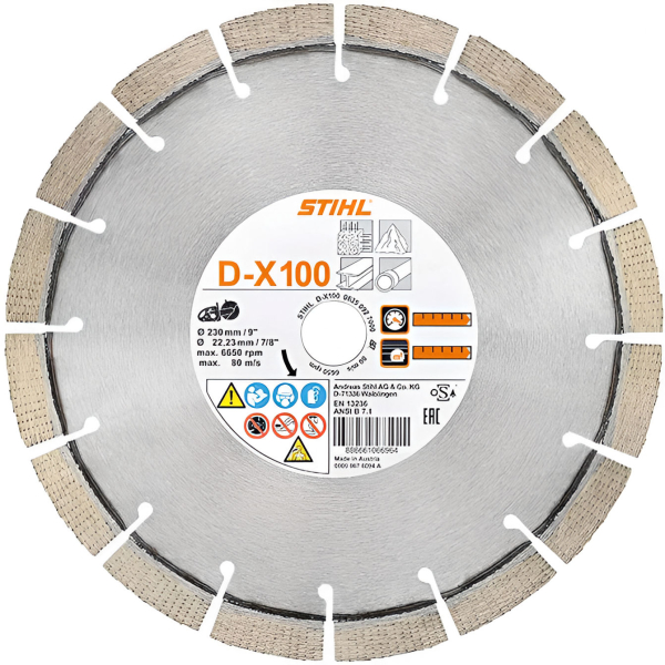 Диск алмазный STIHL D 230 мм  X100   0835-092-7000
