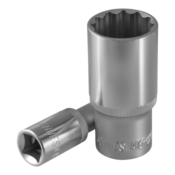 Головка торцевая JONNESWAY глубокая 12-гранная 1/2"DR 22мм