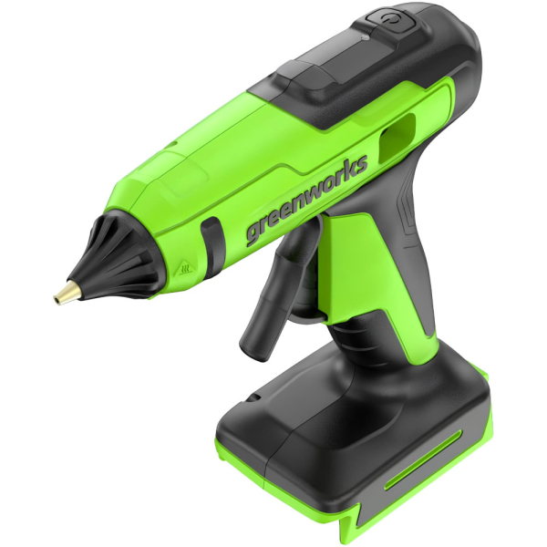 Пистолет клеевой GREENWORKS G24GLG 24V без акк и зу   3502207