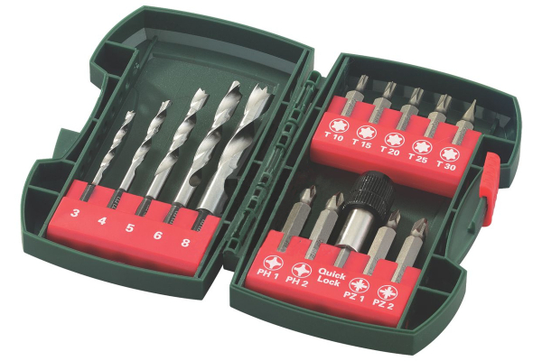 Набор сверл и бит II, Metabo 15 шт  (30452)