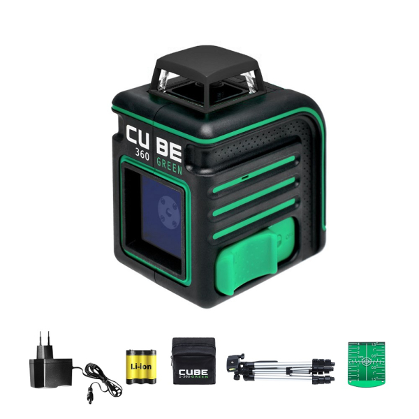 Лазерный уровень ADA CUBE 360 GREEN Professional Edition