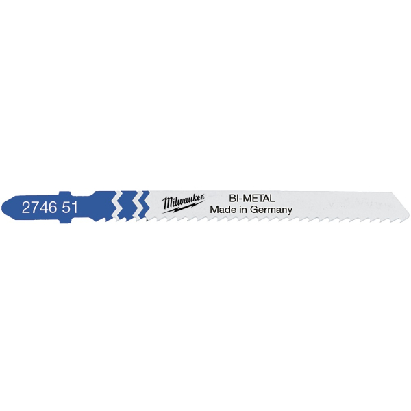 Пилочки Milwaukee для лобзика T101A Bi-Metal 75 мм 5 шт
