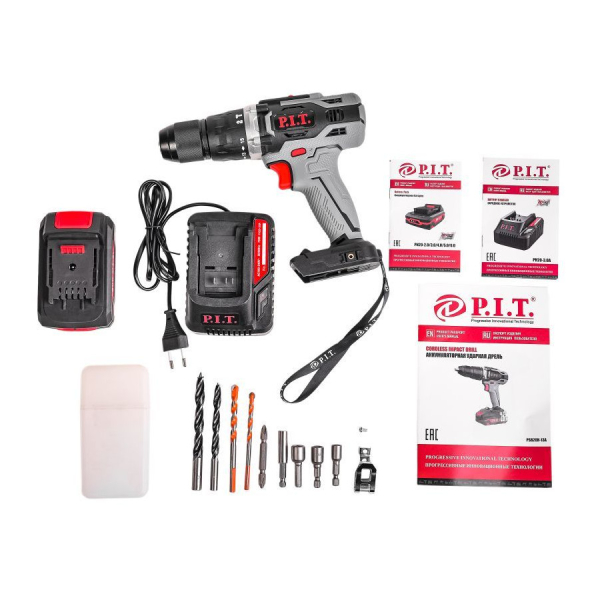 Дрель аккумуляторная ударная P.I.T. PSB 20H-13A/1