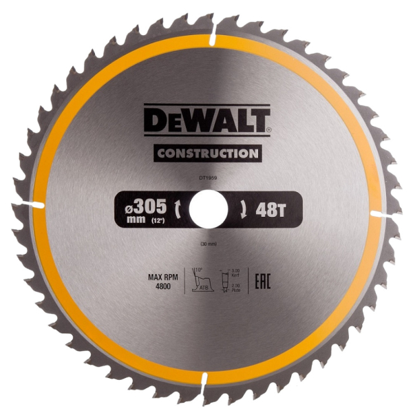 Диск п/п DEWALT DT 1959   305*30*48