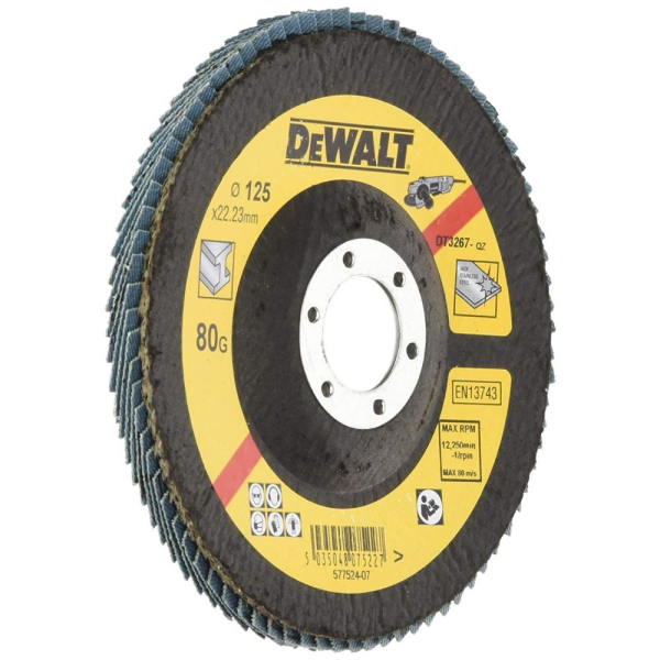 Диск лепестковый DEWALT EXTREME DT3267 125*22мм К80