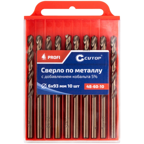 Сверло Cutop Profi 6*93 по металлу  10 шт   48-60-10